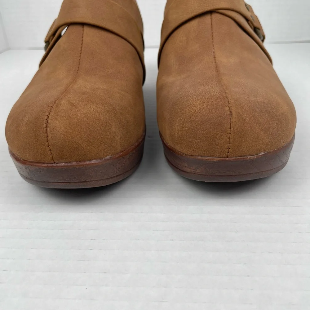 BOC Comfort Clogs Women’s 7 M Brown Slip on Mules Heeled Buckle Accent Coastal - Picture 4 of 14